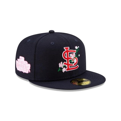 Red St. Louis Cardinals Hat - New Era MLB Side Patch Bloom 59FIFTY Fitted Caps USA0374529